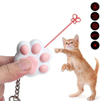 נטענת USB רב תכליתיים חיות מחמד לייזר צעצוע לחתולים, אינטראקטיבי, מצחיק, חתלתול אימון לייזר צעצוע, ציוד לחיות מחמד